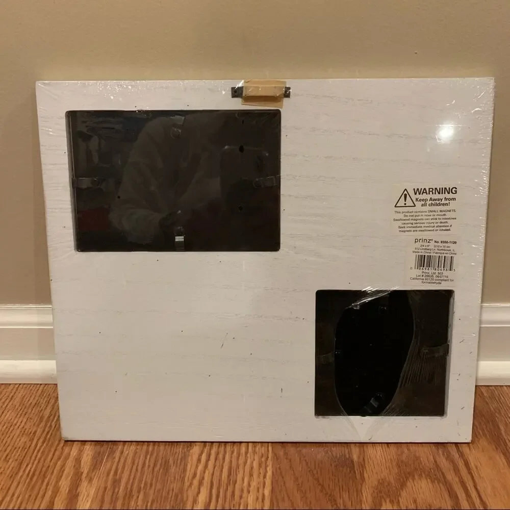 Grey and white multi-picture frame (wall mount) NWT